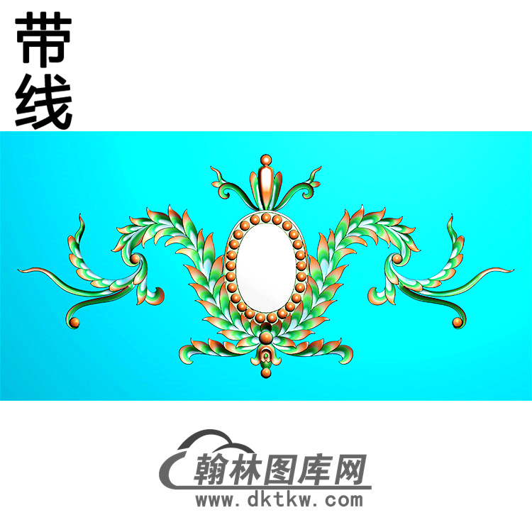 欧式帽顶洋花精雕图（MDH-269）展示