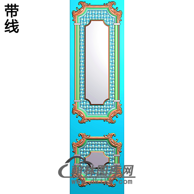 洋花护墙板精雕图(HQB-323)展示