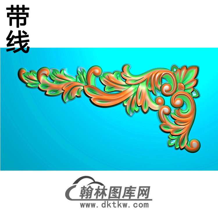 欧式洋花角花精雕图（YJH-002）展示