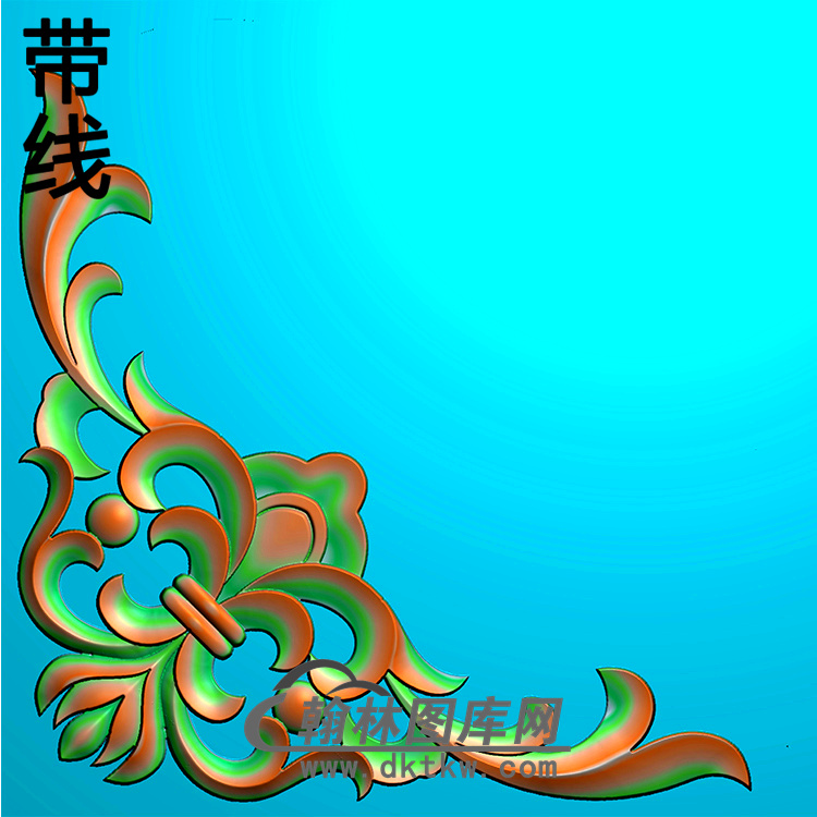 欧式洋花角花精雕图（YJH-003）展示