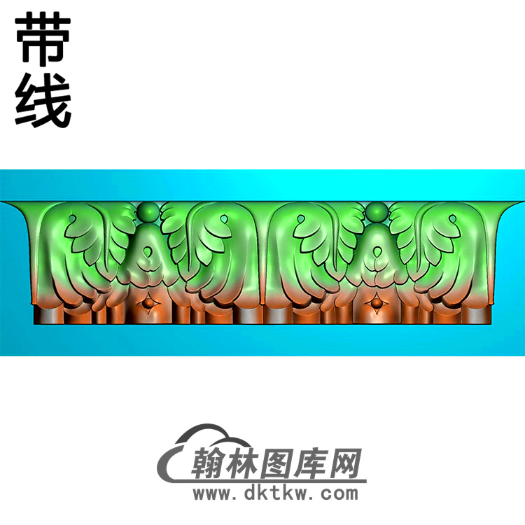欧式长条洋花精雕图（CTH-002）展示