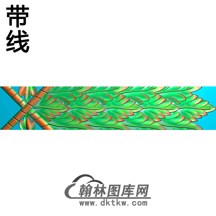 欧式长条洋花精雕图（CTH-003）展示