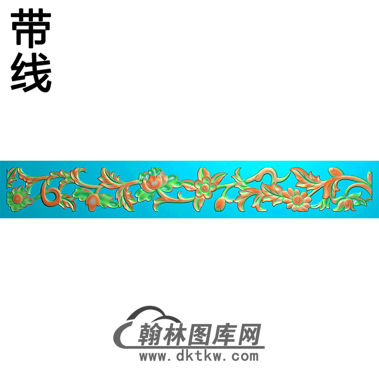 欧式长条洋花精雕图（CTH-004）展示