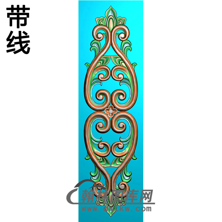 欧式长条洋花精雕图（CTH-008）展示