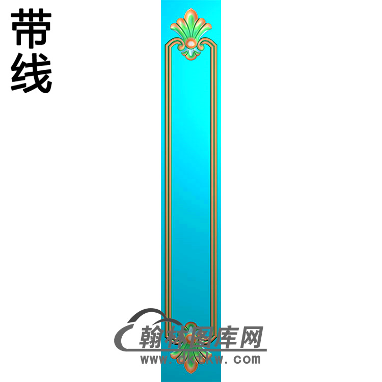 欧式长条洋花精雕图（CTH-013）展示