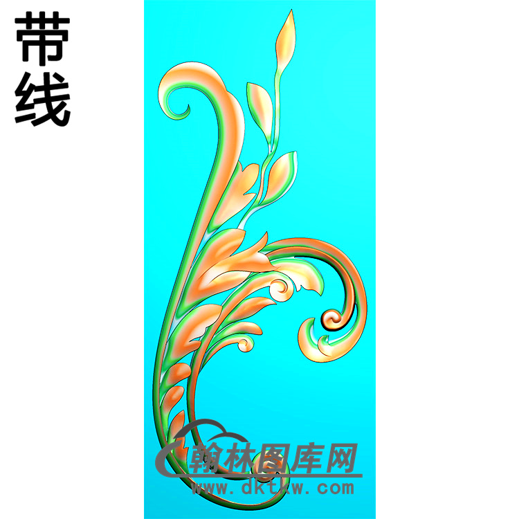 欧式洋花角花精雕图（YJH-017）展示