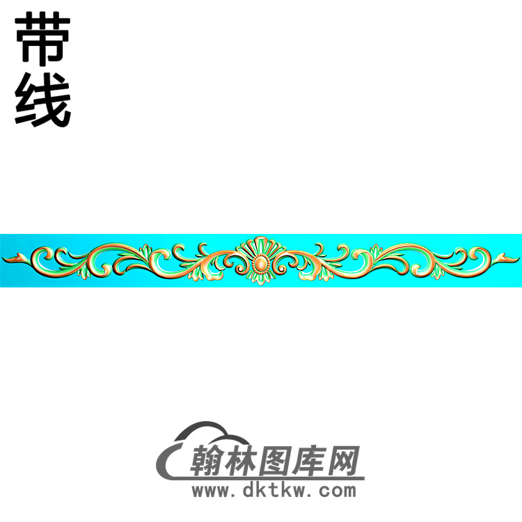欧式长条洋花精雕图（CTH-019）展示