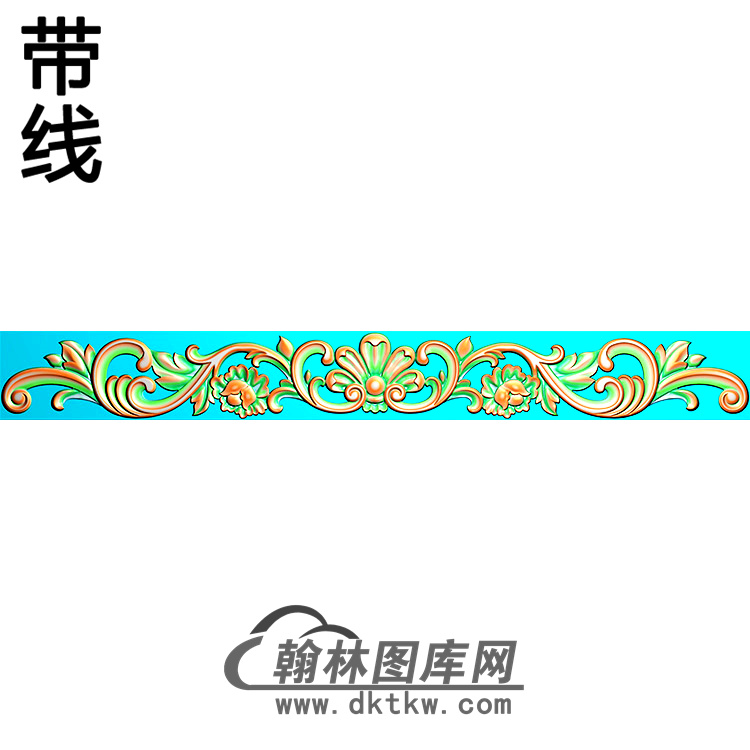 欧式长条洋花精雕图（CTH-025）展示