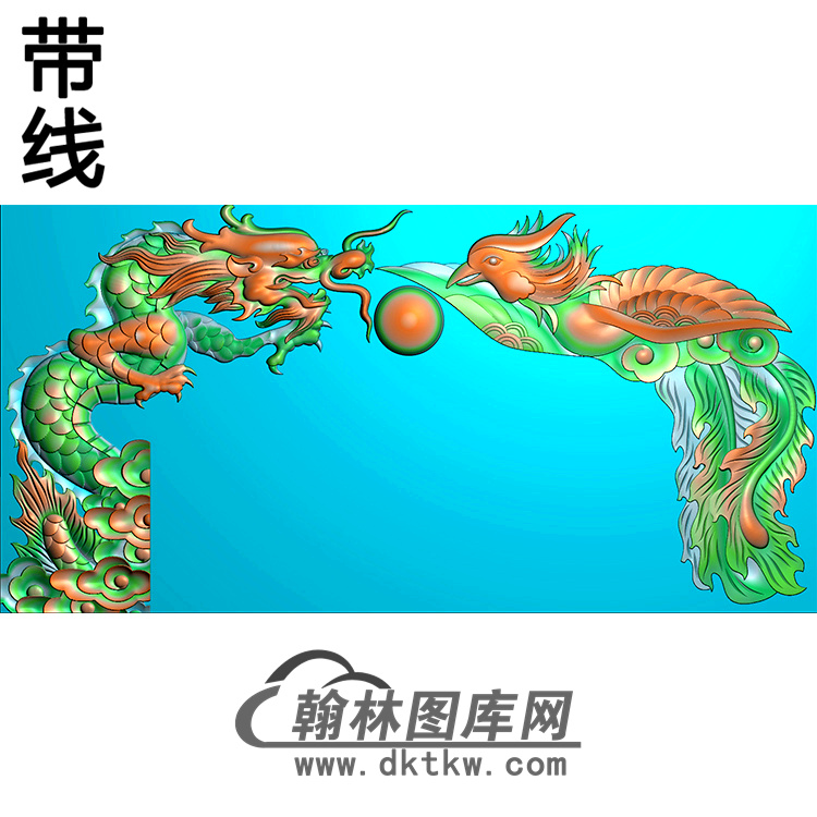 龙凤碑头精雕图（MBBT-0244）展示