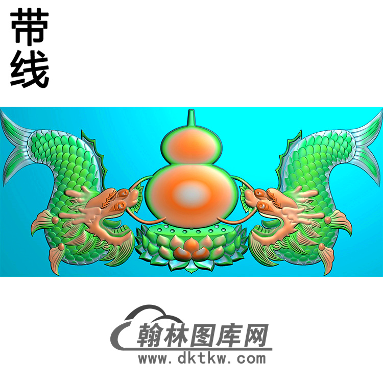 鳌鱼碑头精雕图（MBBT-0262）展示