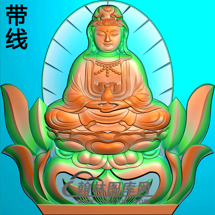 观音碑头精雕图（MBBT-0266）展示