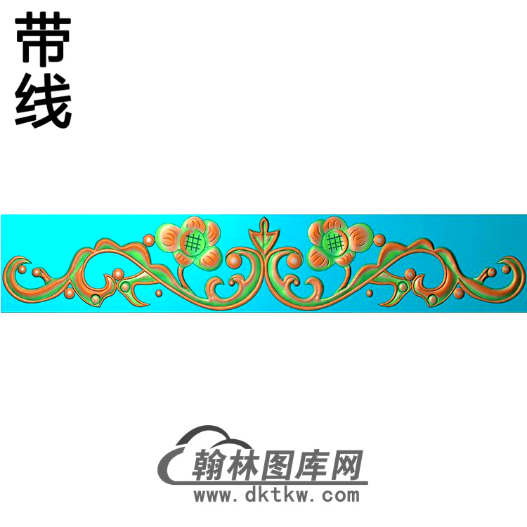 欧式长条洋花精雕图（CTH-026）展示