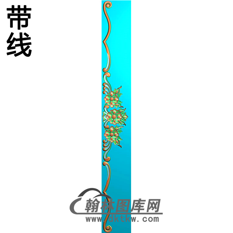 欧式长条洋花精雕图（CTH-032）展示