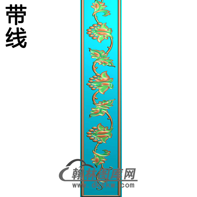 欧式长条洋花精雕图（CTH-036）展示