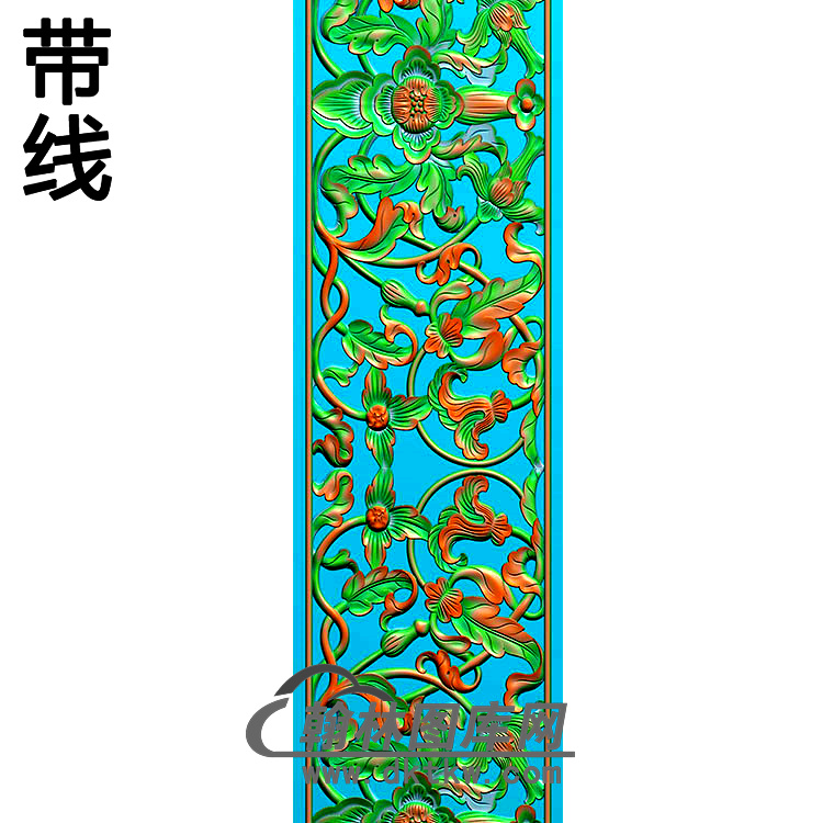 欧式长方形洋花精雕图（CYH-011）展示