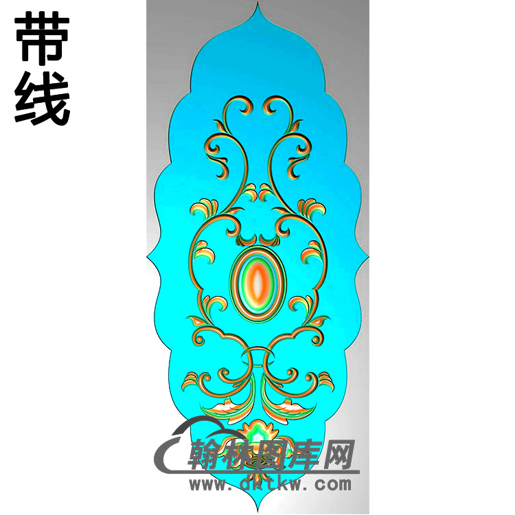 欧式长方形洋花精雕图（CYH-016）展示