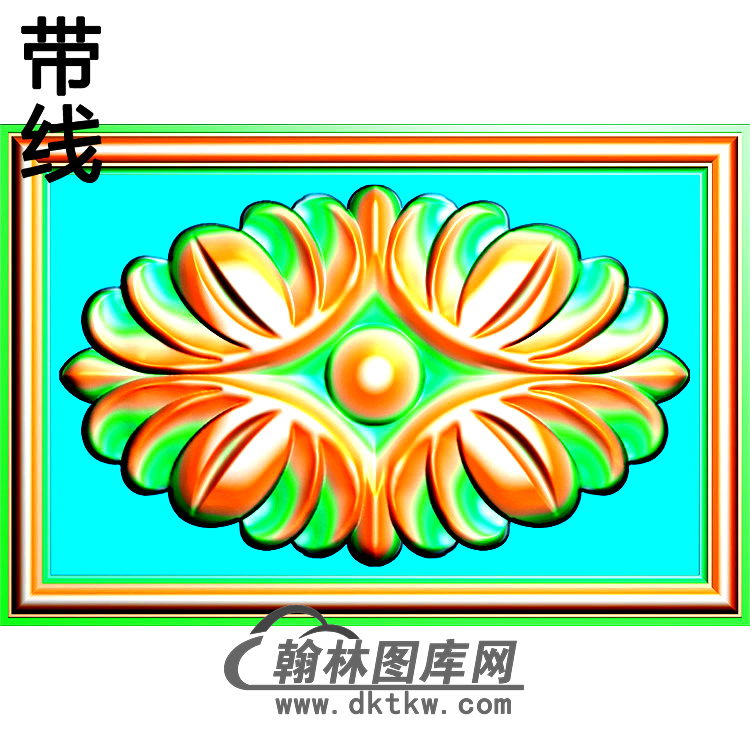 欧式长方形洋花精雕图（CYH-019）展示