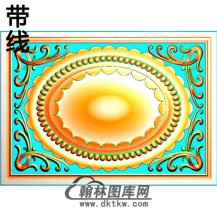 欧式长方形洋花精雕图（CYH-020）展示