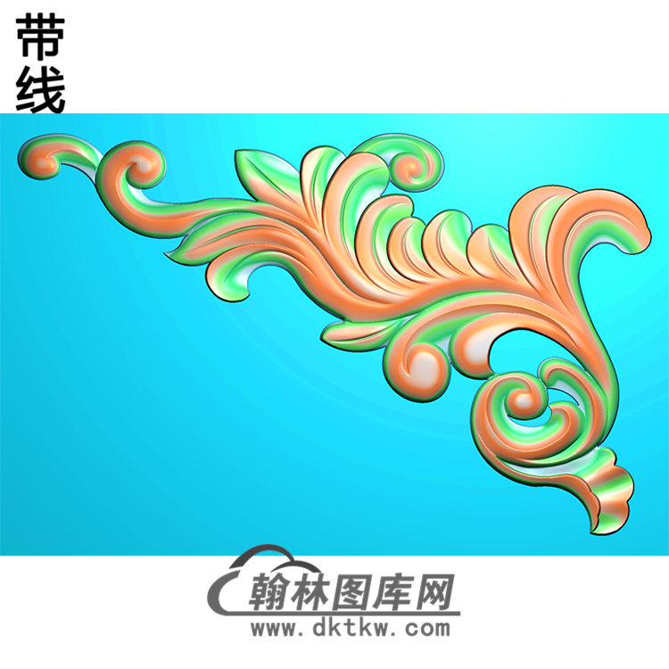 欧式洋花角花精雕图（YJH-050）展示
