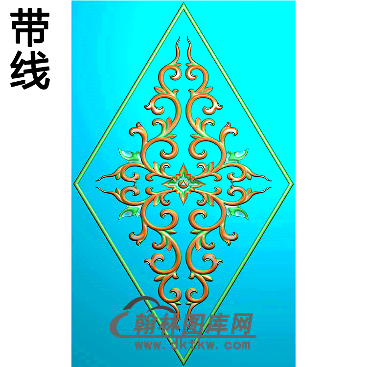 欧式长方形洋花精雕图（CYH-029）展示