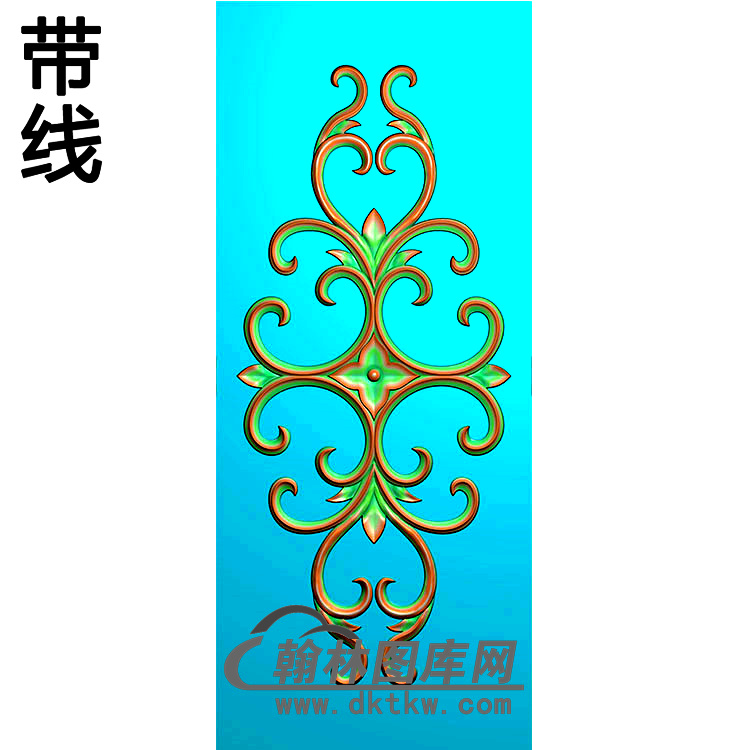 欧式长方形洋花精雕图（CYH-035）展示