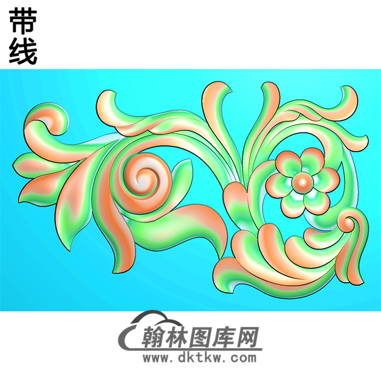 欧式洋花角花精雕图（YJH-063）展示