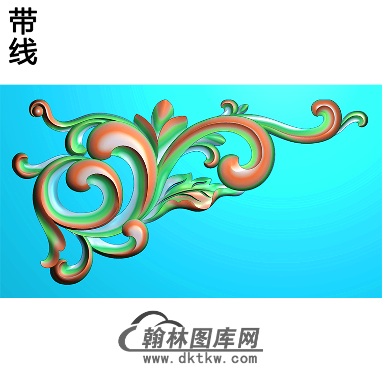 欧式洋花角花精雕图（YJH-064）展示