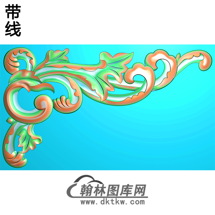 欧式洋花角花精雕图（YJH-070）展示