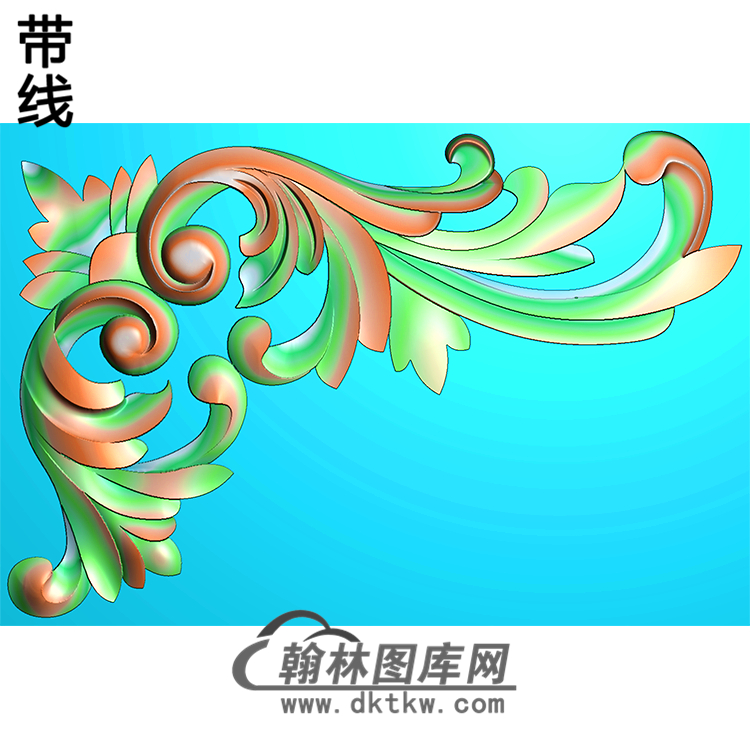 欧式洋花角花精雕图（YJH-072）展示