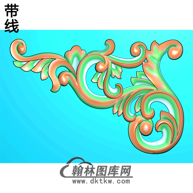 欧式洋花角花精雕图（YJH-083）展示