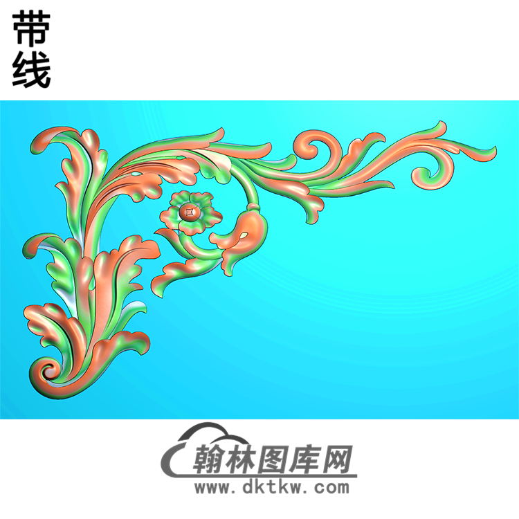 欧式洋花角花精雕图（YJH-084）展示