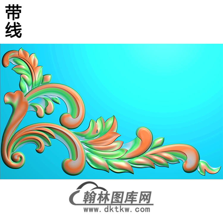 欧式洋花角花精雕图（YJH-094）展示
