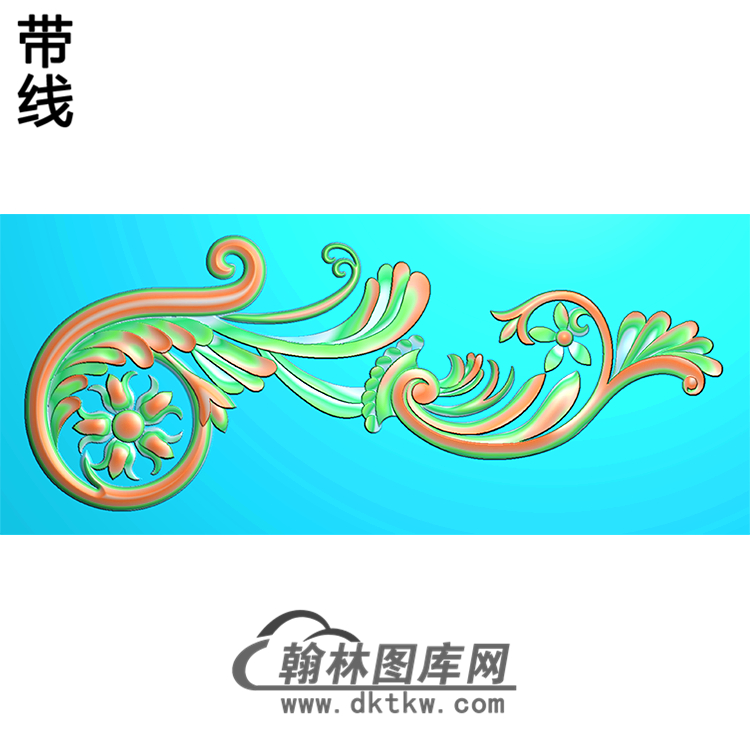 欧式洋花角花精雕图（YJH-099）展示