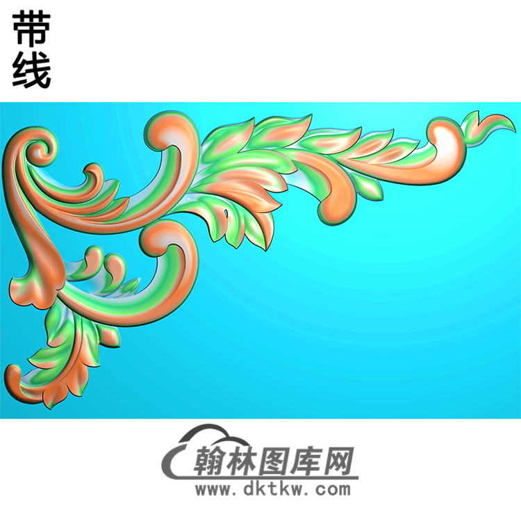欧式洋花角花精雕图（YJH-101）展示