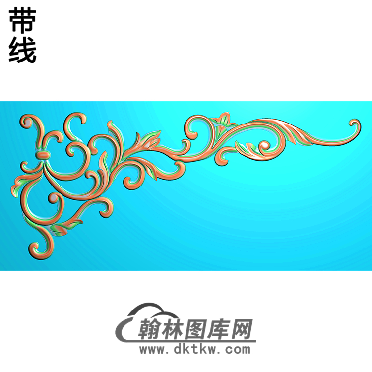 欧式洋花角花精雕图（YJH-102）展示