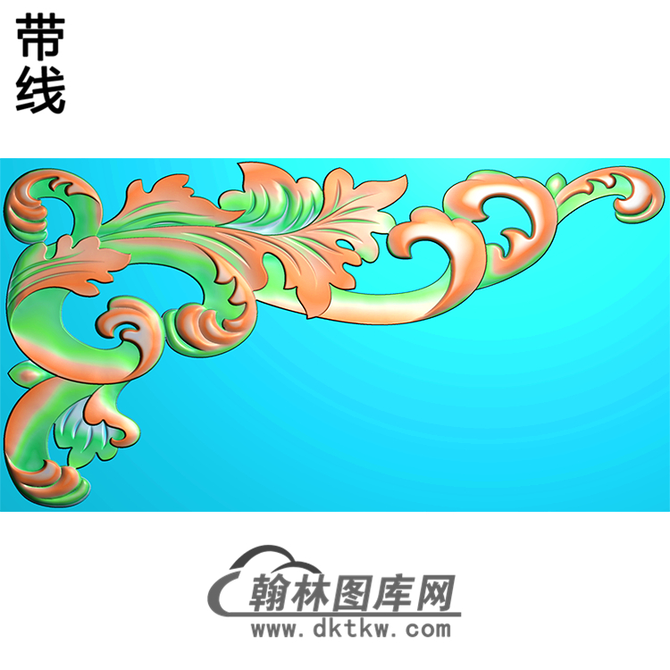 欧式洋花角花精雕图（YJH-106）展示