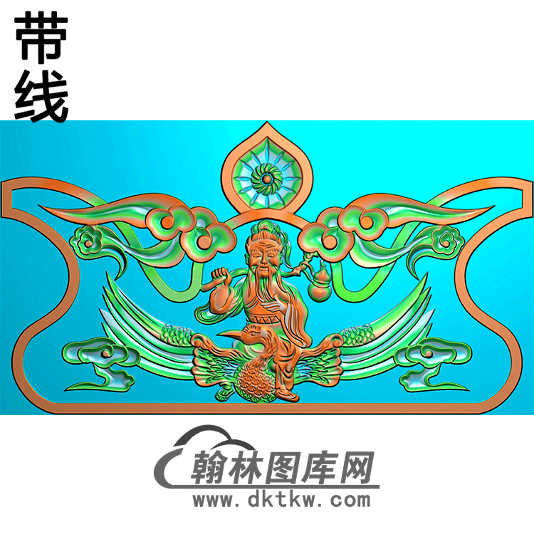 鹤碑头精雕图（MBBT-0301）展示