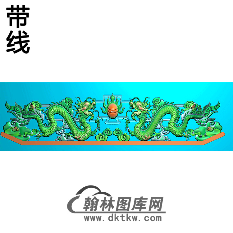 双龙碑头精雕图（MBBT-0339）展示