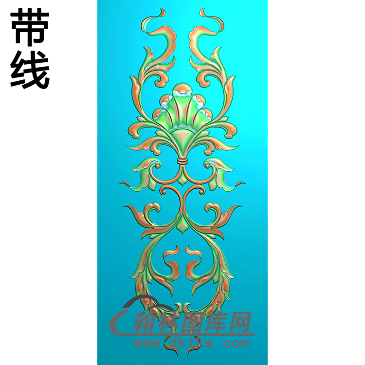 欧式长方形洋花精雕图（CYH-065）展示