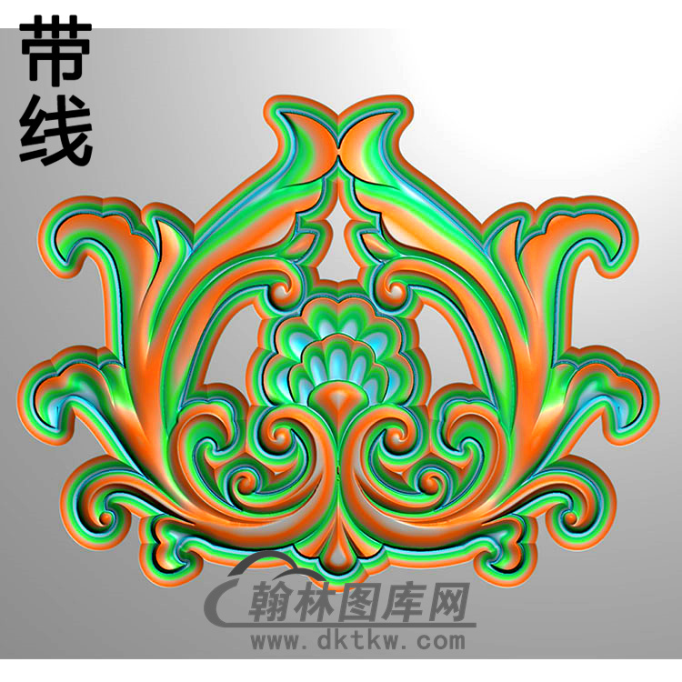 欧式长方形洋花精雕图（CYH-079）展示