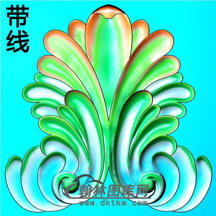 欧式洋花角花精雕图（YJH-134）展示