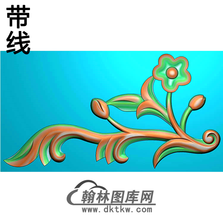 欧式洋花角花精雕图（YJH-137）展示