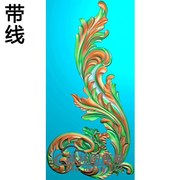 欧式洋花角花精雕图（YJH-142）展示