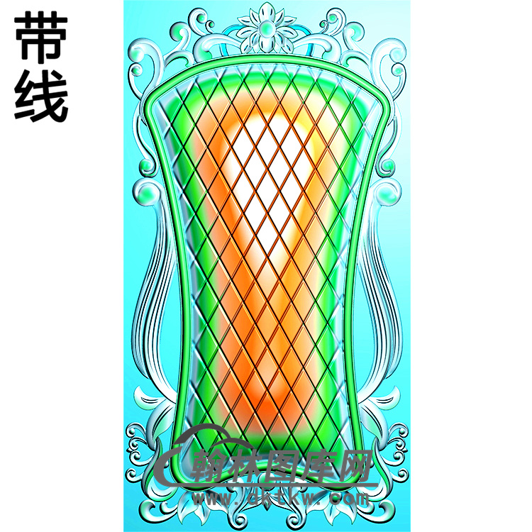 门芯板精雕图（MXB-005）展示