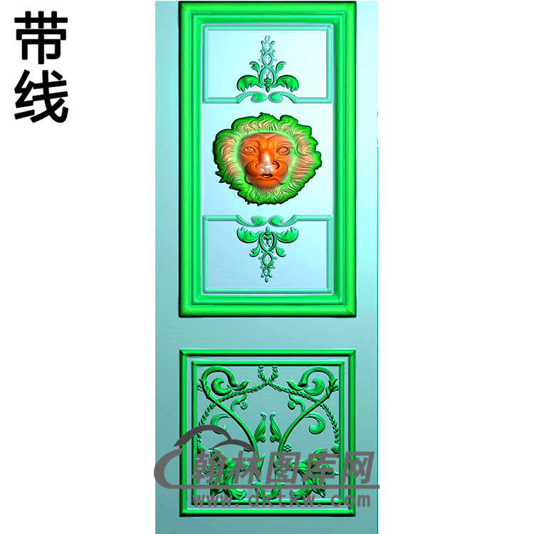 门芯板精雕图（MXB-011）展示