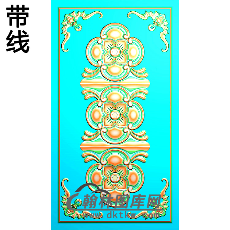 门芯板精雕图（MXB-025）展示