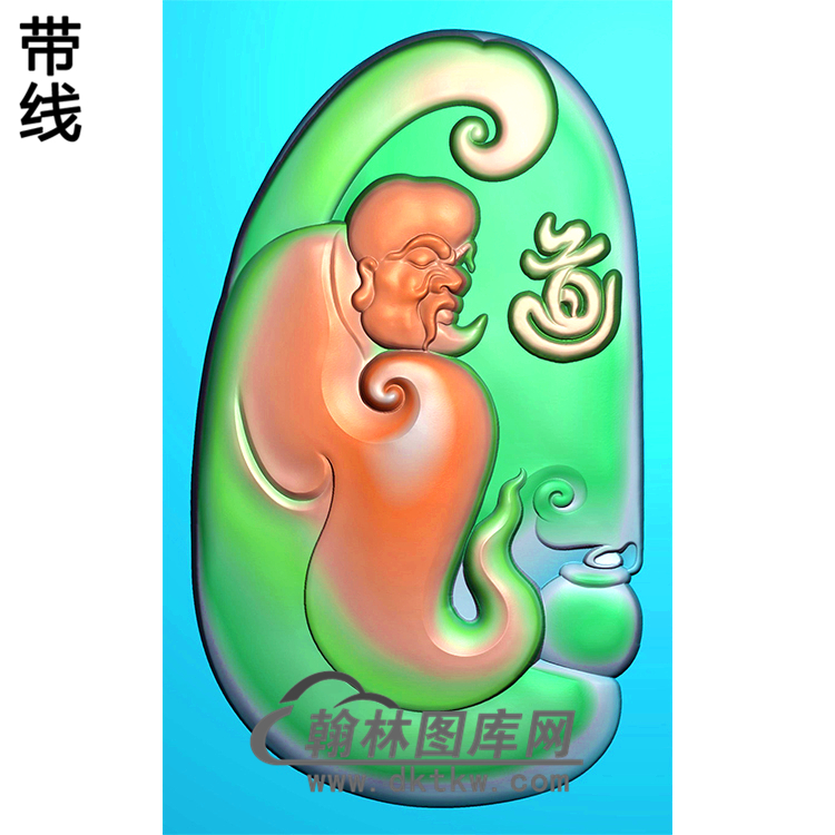 侧脸悟道佛半身佛像精雕图（SFX-109)展示
