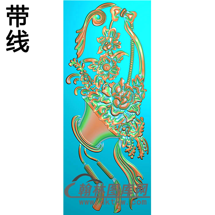 长方形洋花精雕图（CYH-091）展示