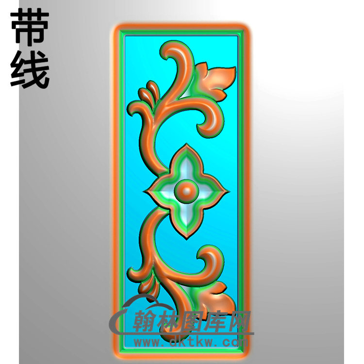 长方形洋花精雕图（CYH-101）展示