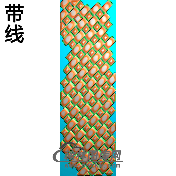 长方形洋花精雕图（CYH-106）展示